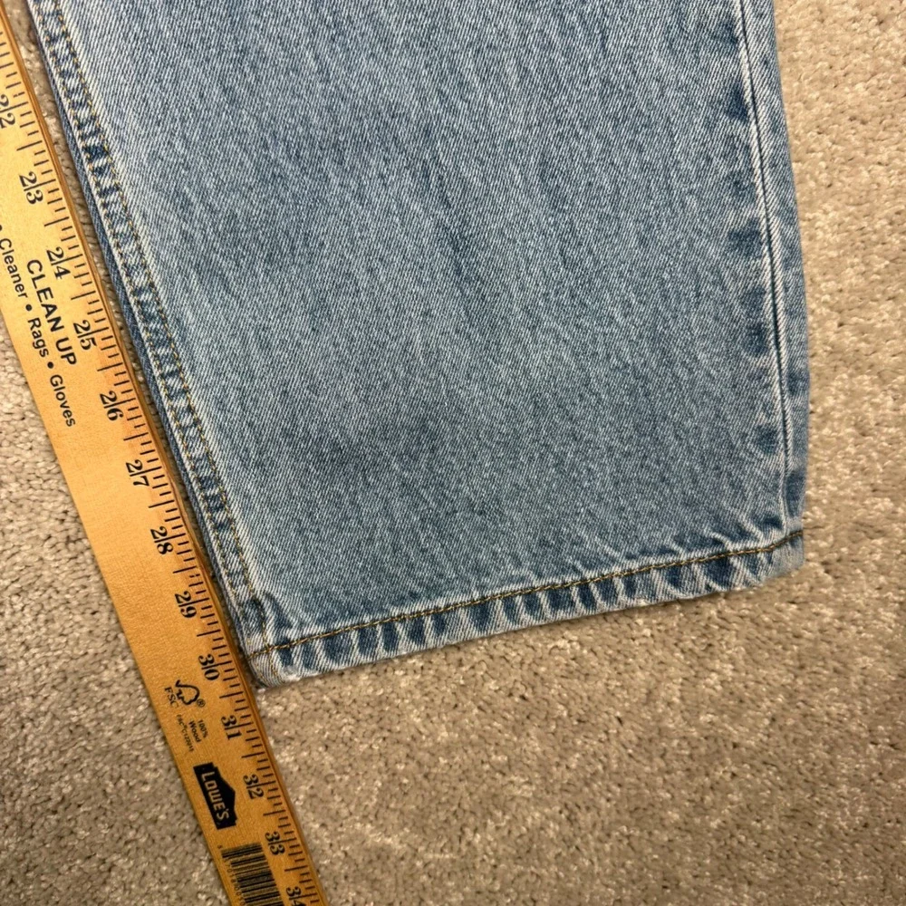 Levis 550 Men's 38x32 Relaxed Fit Tapered Leg Blue Denim Jeans Light Wash